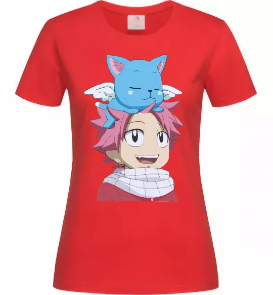 Жіноча футболка Fairy Tail Natsu Червоний фото