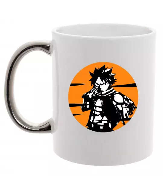 Чашка з кольоровою ручкою Fairy Tail Nastu в кружке Срібло фото