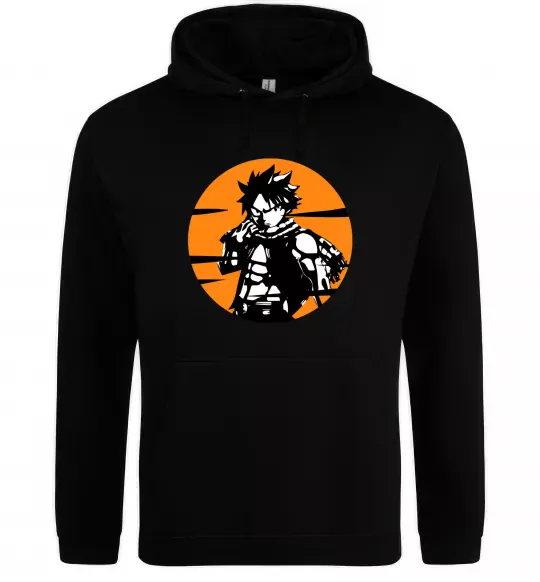 Чоловіча толстовка (худі) Fairy Tail Nastu в кружке Чорний фото