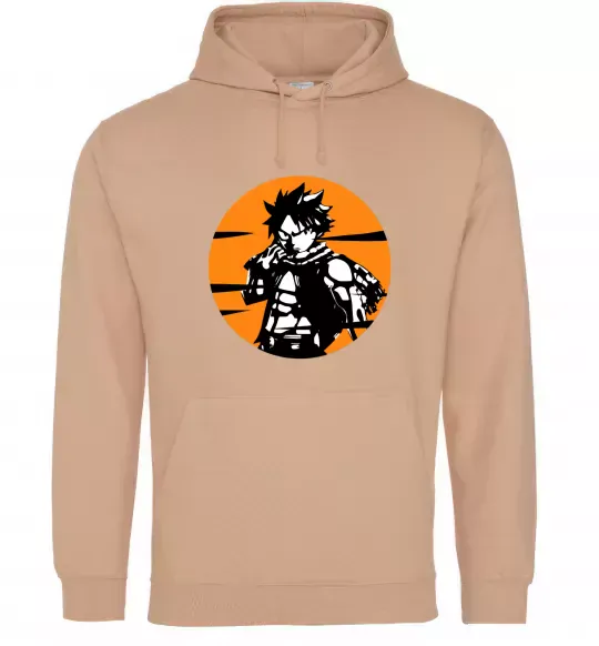 Чоловіча толстовка (худі) Fairy Tail Nastu в кружке Пісочний фото