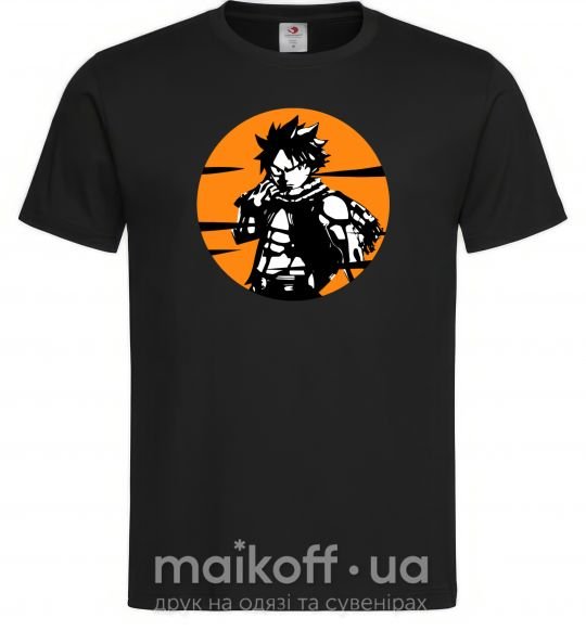 Чоловіча футболка Fairy Tail Nastu в кружке Чорний фото