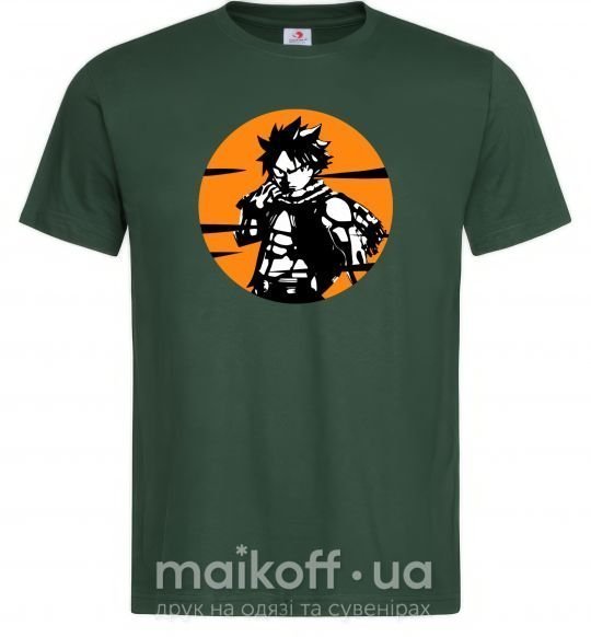 Чоловіча футболка Fairy Tail Nastu в кружке Темно-зелений фото