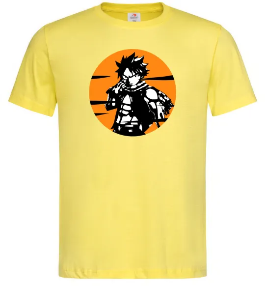 Чоловіча футболка Fairy Tail Nastu в кружке Лимонний фото