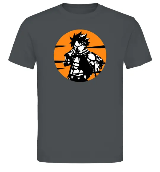 Чоловіча футболка Fairy Tail Nastu в кружке Графіт фото