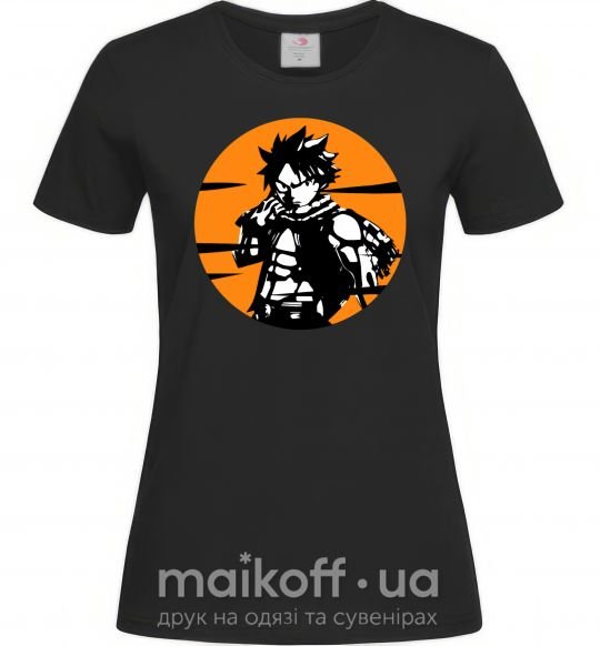 Женская футболка Fairy Tail Nastu в кружке Черный фото