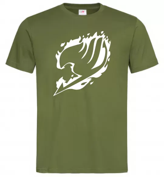 Мужская футболка Fairy Tail logo Оливковый фото