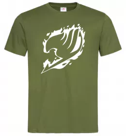 Мужская футболка Fairy Tail logo Оливковый фото