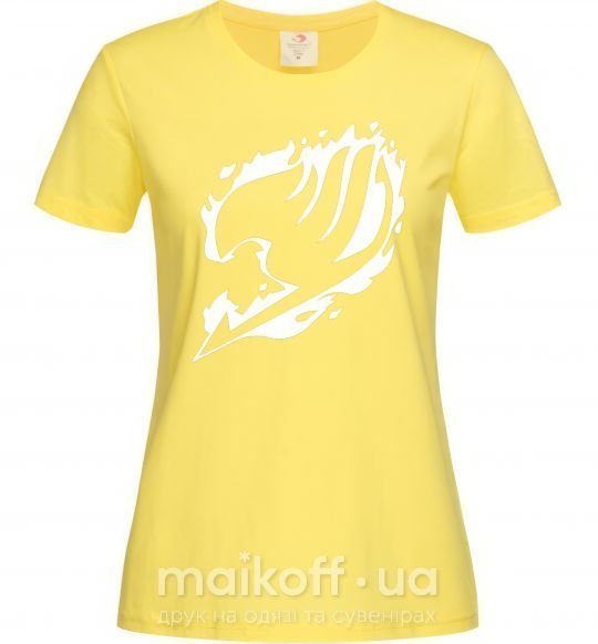 Женская футболка Fairy Tail logo Лимонный фото