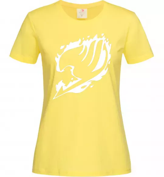 Женская футболка Fairy Tail logo Лимонный фото