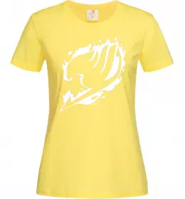 Женская футболка Fairy Tail logo Лимонный фото