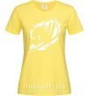 Женская футболка Fairy Tail logo Лимонный фото