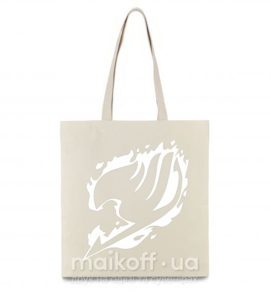 Эко-сумка Fairy Tail logo Бежевый фото