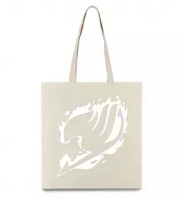Эко-сумка Fairy Tail logo Бежевый фото