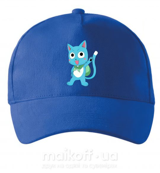Кепка Fairy Tail cat Яскраво-синій фото