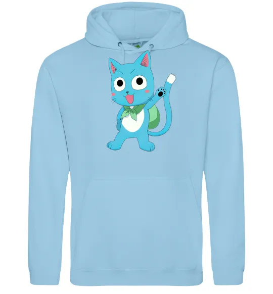 Жіноча толстовка (худі) Fairy Tail cat Блакитний фото