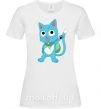 Жіноча футболка Fairy Tail cat Білий фото