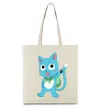Эко-сумка Fairy Tail cat Бежевый Эко-сумка Fairy Tail cat Бежевый фото