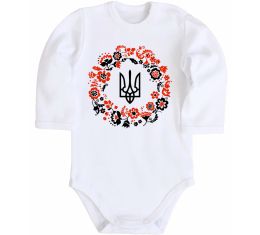 Детский боди Вінок з тризубом