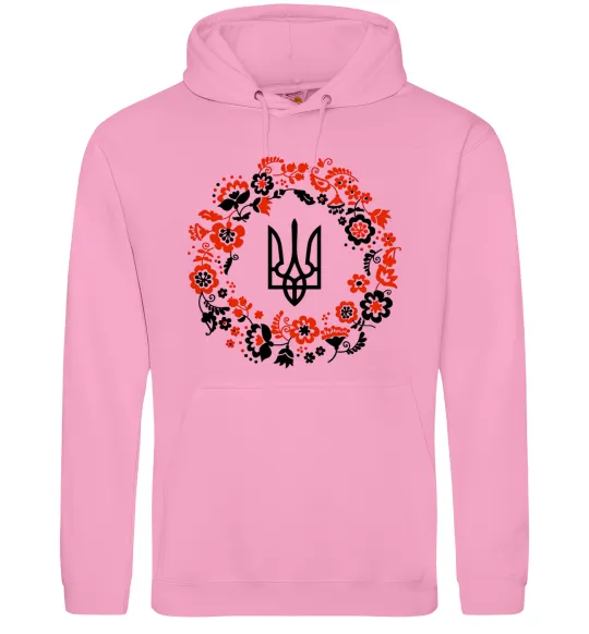 Жіноча толстовка (худі) Вінок з тризубом Рожевий фото