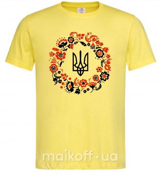 Мужская футболка Вінок з тризубом Лимонный фото