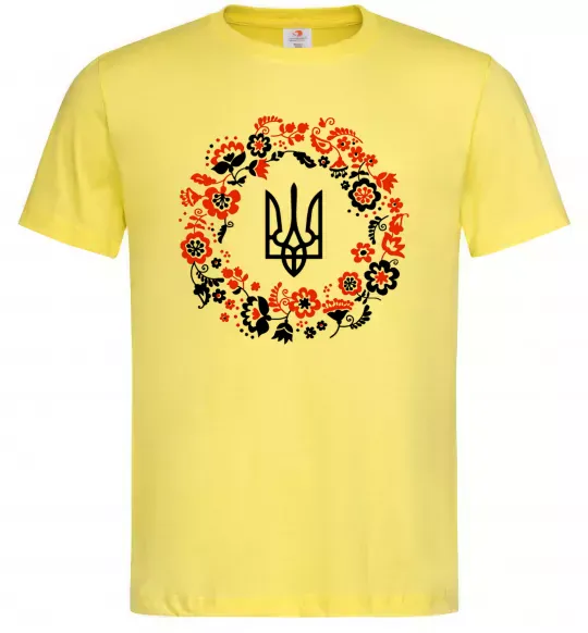 Мужская футболка Вінок з тризубом Лимонный фото