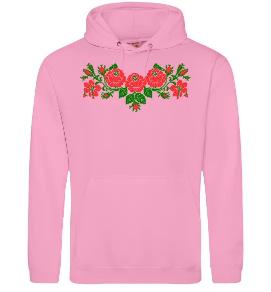 Женская толстовка (худи) Квіти вишиванка Розовый фото