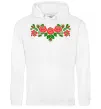 Женская толстовка (худи) Квіти вишиванка Белый фото