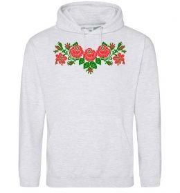 Женская толстовка (худи) Квіти вишиванка