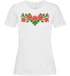 Женская футболка Квіти вишиванка Белый фото