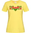 Женская футболка Квіти вишиванка Лимонный Женская футболка Квіти вишиванка Лимонный фото