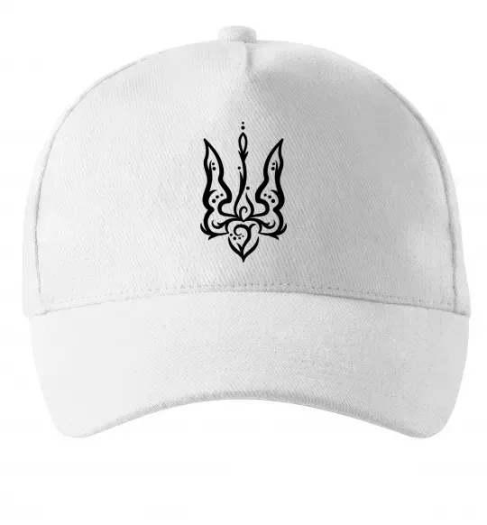 Кепка Тризуб вензель Белый фото