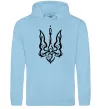 Жіноча толстовка (худі) Тризуб вензель Блакитний фото