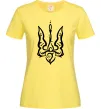 Жіноча футболка Тризуб вензель Лимонний фото