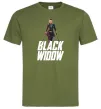 Мужская футболка Black widow Оливковый Мужская футболка Black widow Оливковый фото