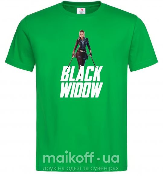 Мужская футболка Black widow Зеленый фото