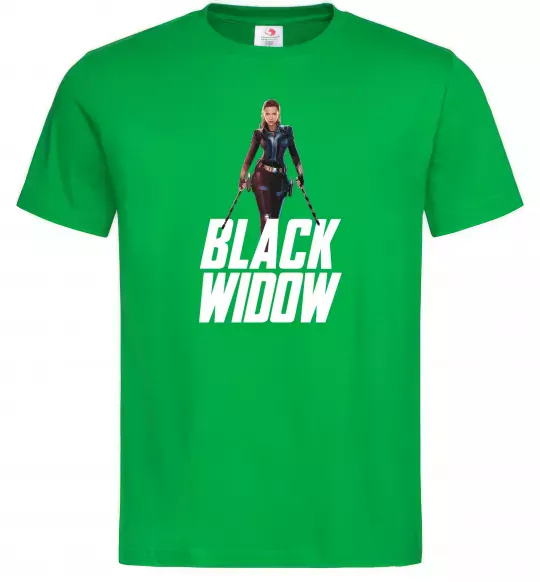 Мужская футболка Black widow Зеленый фото