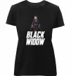 Жіноча преміум футболка Black widow Чорний фото