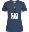 Жіноча футболка Black widow Темно-синій фото