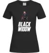 Жіноча футболка Black widow Чорний фото