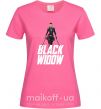 Женская футболка Black widow Ярко-розовый фото