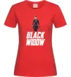 Жіноча футболка Black widow Червоний фото