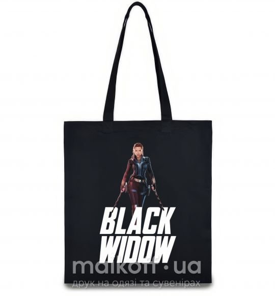 Еко-сумка Black widow Чорний фото