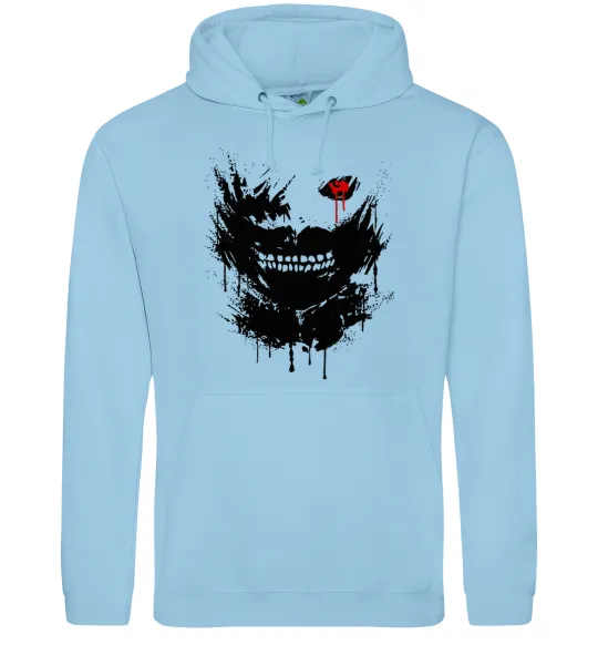 Жіноча толстовка (худі) Токійський гуль Канекі бризки Блакитний фото