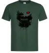 Чоловіча футболка Токійський гуль Канекі бризки Темно-зелений фото