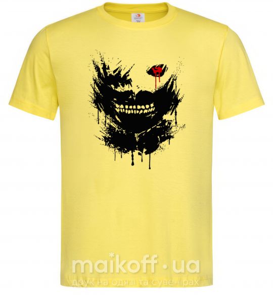 Чоловіча футболка Токийский гуль Канеки брызги Лимонний фото