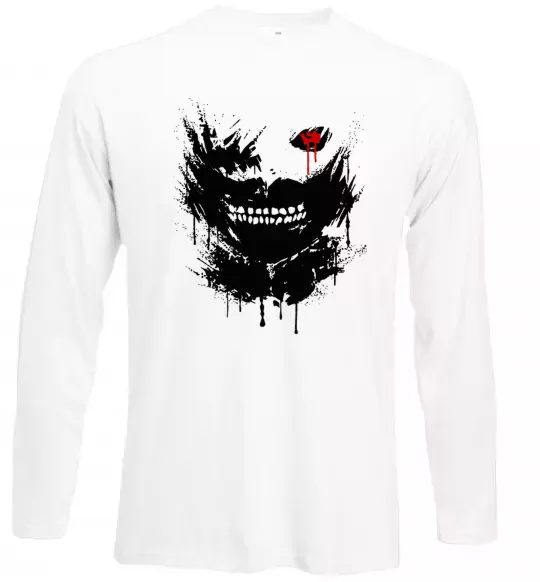 Лонгслив Токійський гуль Канекі бризки Белый фото