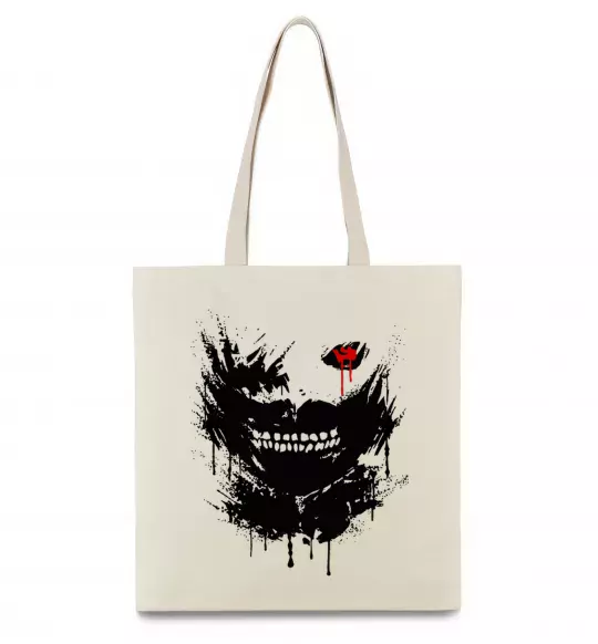 Еко-сумка Токійський гуль Канекі бризки Бежевий фото