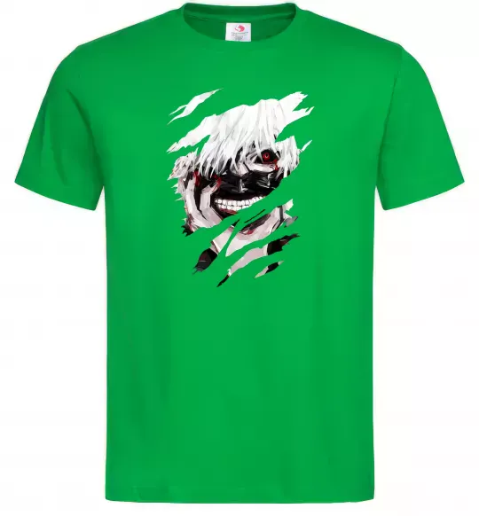 Мужская футболка Токийский гуль Канеки Зеленый фото