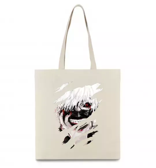 Еко-сумка Токийский гуль Канеки Бежевий фото