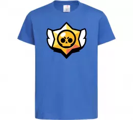 Детская футболка Бравл старс лого Ярко-синий фото